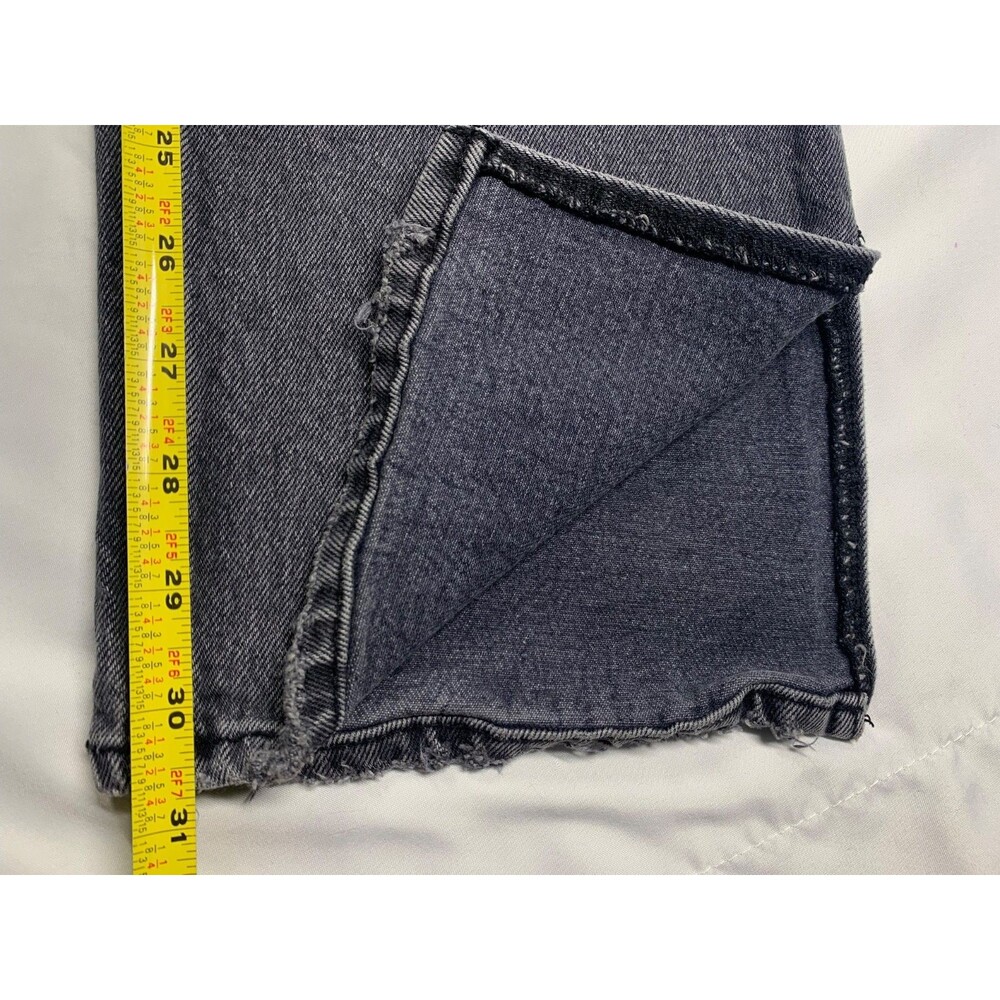 Abercrombie Fitch Jeans Womens 32/ 14 Curve Black 90s Straight Ultra High Rise - Picture 7 of 11